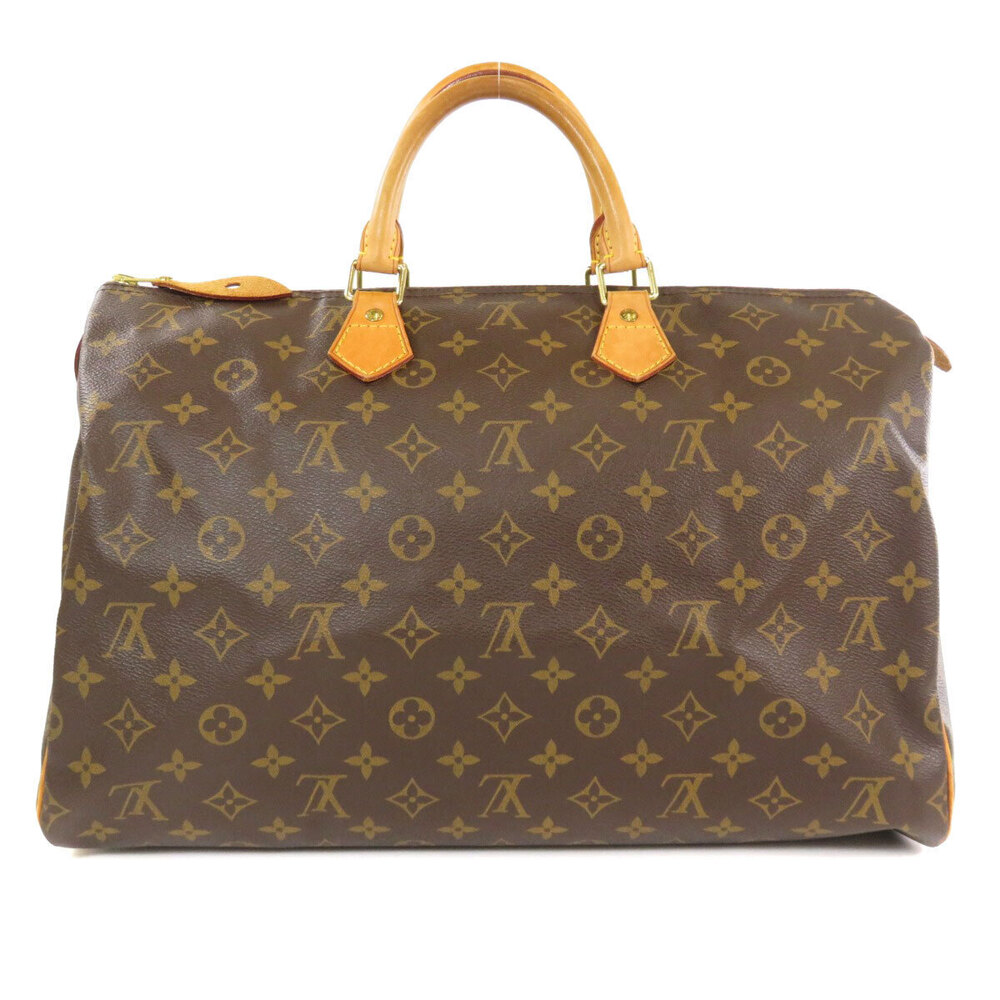 Louis Vuitton Bag Canvas Monogram Boston Speedy Brown